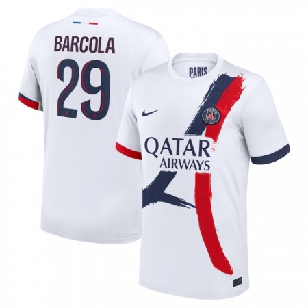 Camiseta Paris Saint Germain Bradley Barcola 29 Segunda 2024-25
